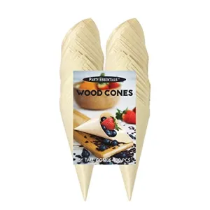 5" Wooden Cones - 100 count