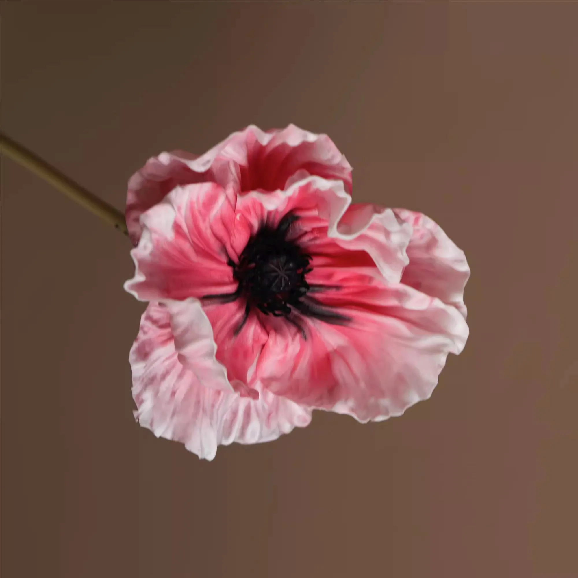 Artificial Dahlia and Poppies Stems