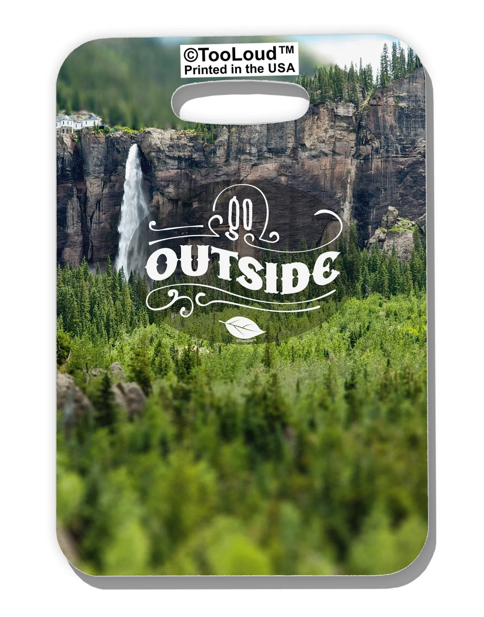 Beautiful Cliffs - Go Outside AOP Luggage Tag Dual Sided All Over Print by