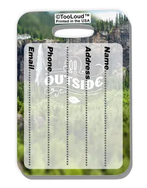 Beautiful Cliffs - Go Outside AOP Luggage Tag Dual Sided All Over Print by