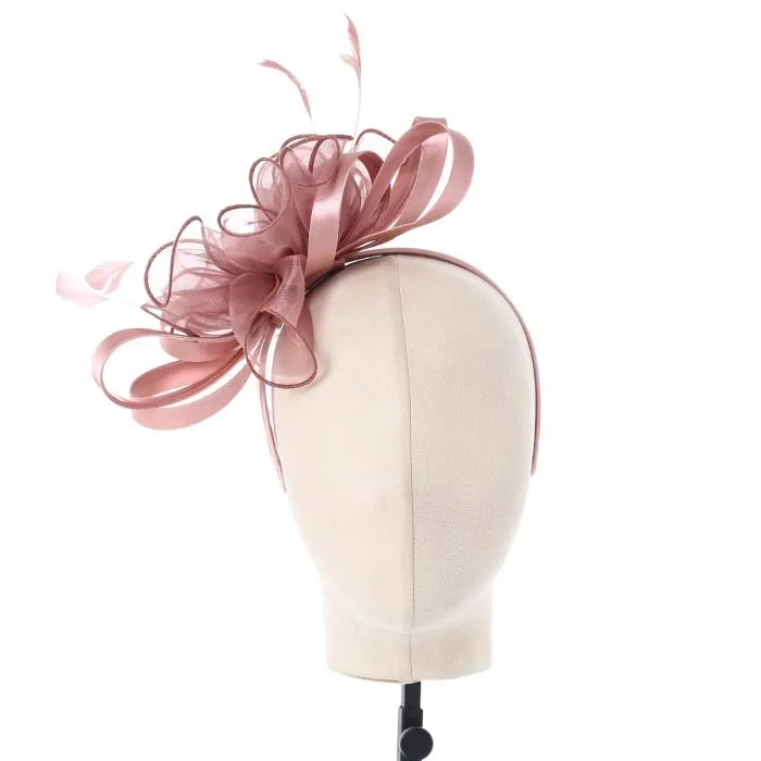 Celestial Grace Fascinator in Dark Champagne