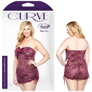 Curve Lace Strapless Dress and Matching G-String