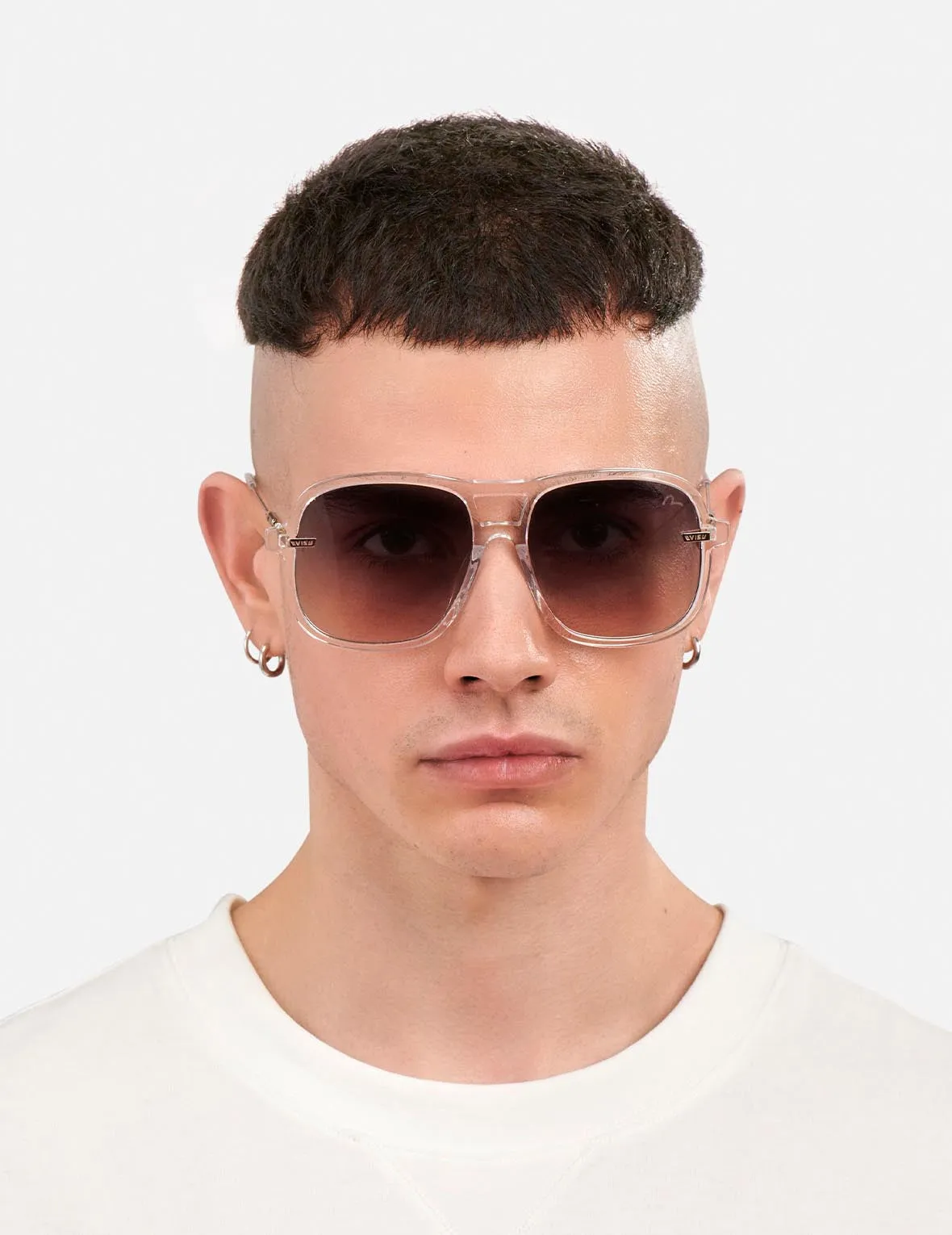 Double Bridge Oversized Sunglasses
