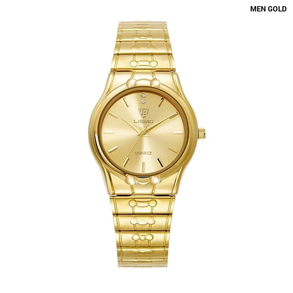 Fashion Quartz Wristwatch Women Men Luxury Full Steel 3bar Waterproof Watches for Female Ladies Clock