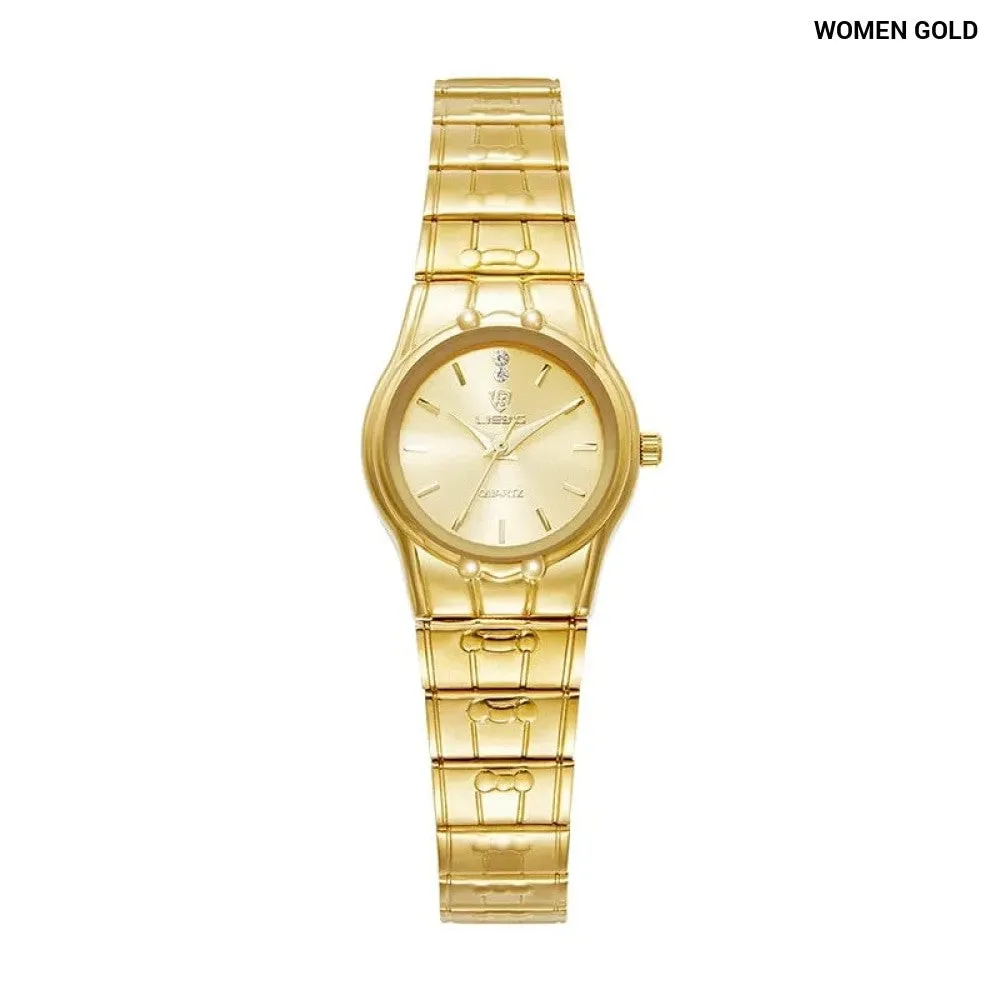 Fashion Quartz Wristwatch Women Men Luxury Full Steel 3bar Waterproof Watches for Female Ladies Clock
