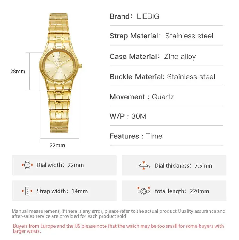 Fashion Quartz Wristwatch Women Men Luxury Full Steel 3bar Waterproof Watches for Female Ladies Clock