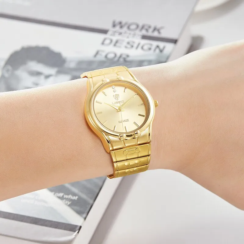 Fashion Quartz Wristwatch Women Men Luxury Full Steel 3bar Waterproof Watches for Female Ladies Clock