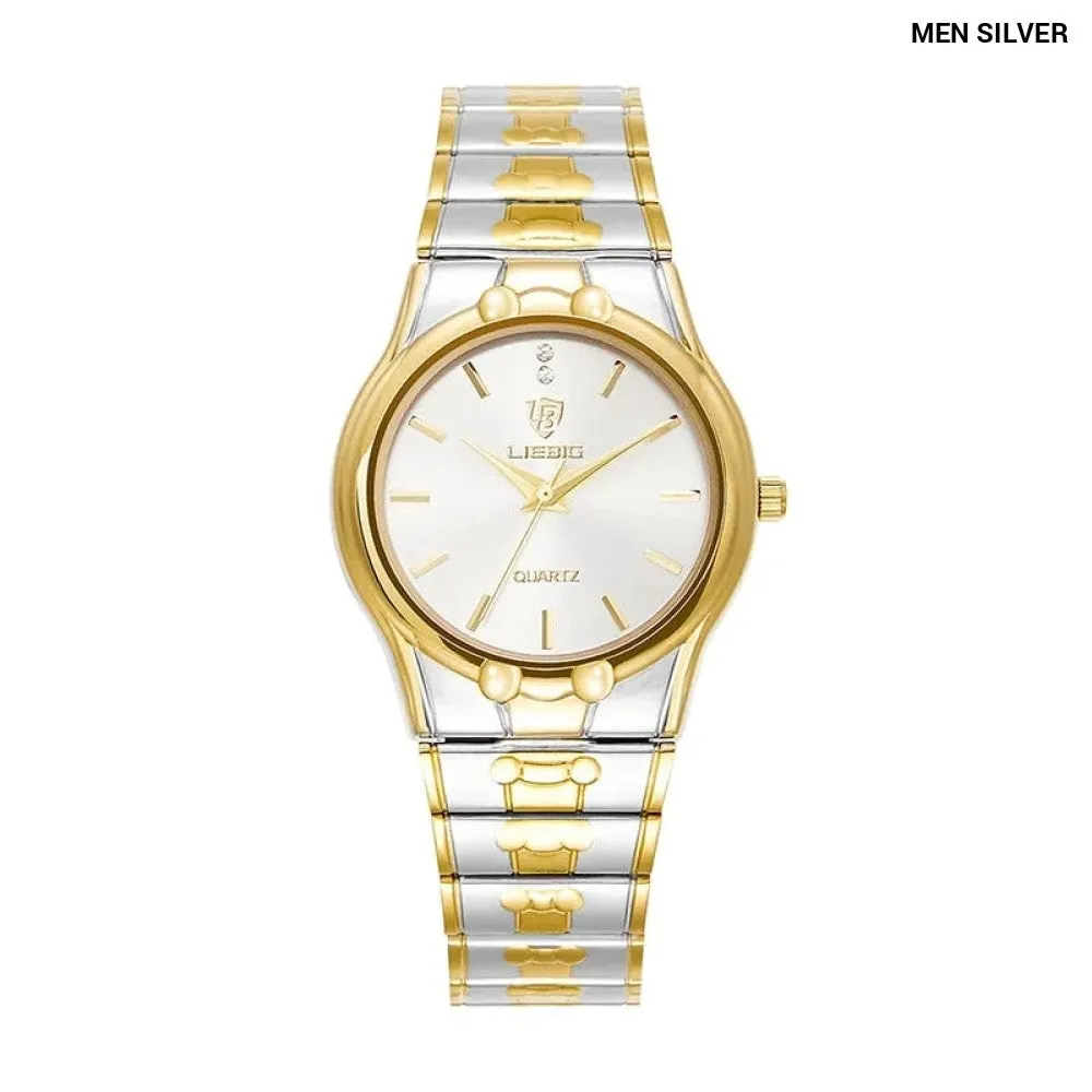 Fashion Quartz Wristwatch Women Men Luxury Full Steel 3bar Waterproof Watches for Female Ladies Clock