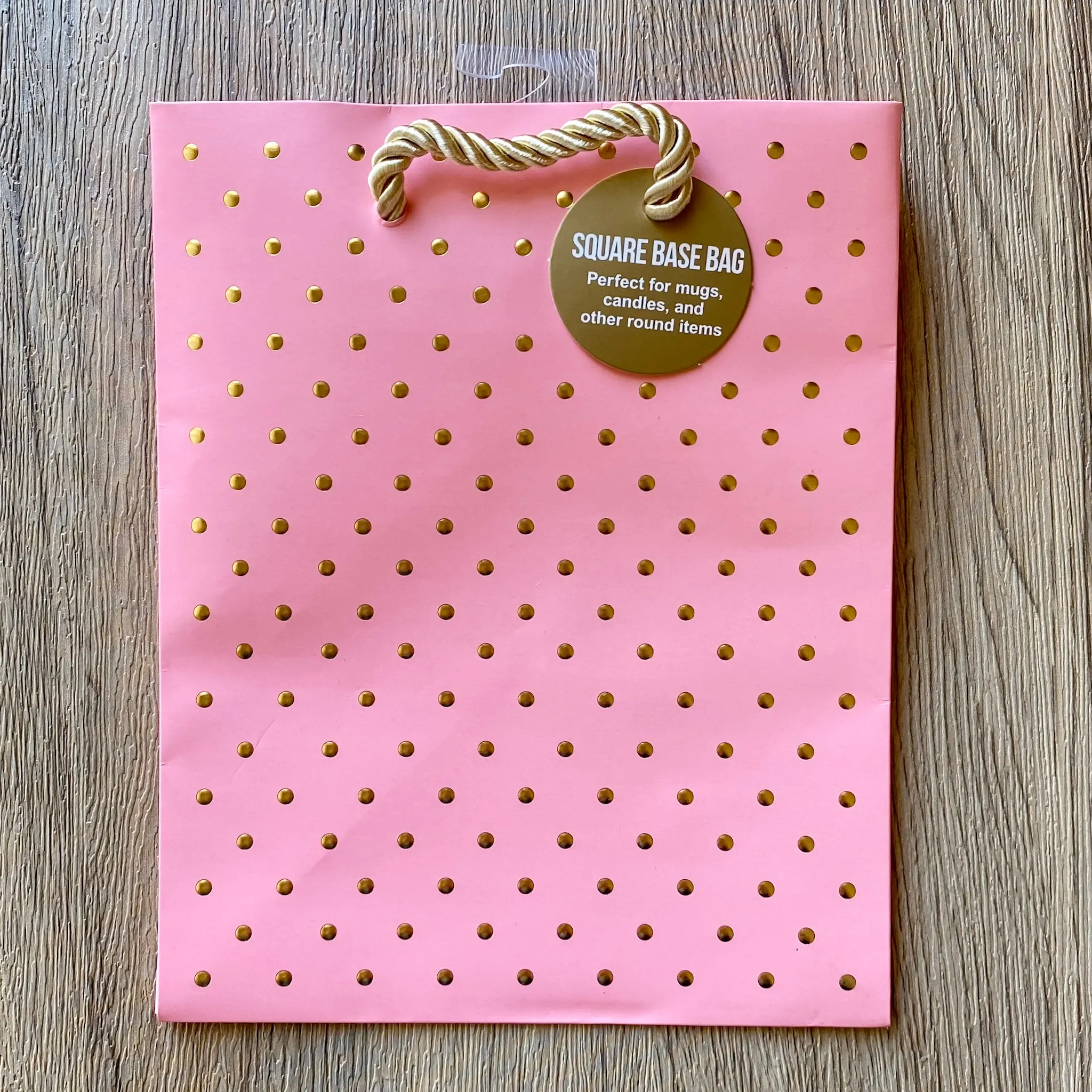 Gold Dot Square Small Swiss Bag - Blossom Peach