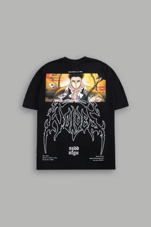 Gyomei "Premium" Oversized Tee in Black