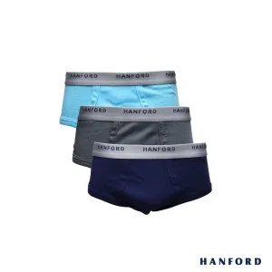 Hanford Kids/Teens Premium Ribbed Cotton Hipster Briefs Orbit - Assorted Colors (3in1 Pack)