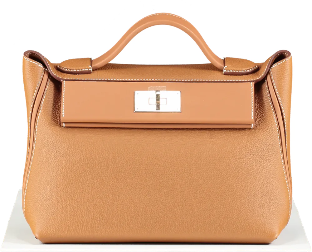 Herms 24/24 29 Gold with Gold Hardware Handbag BOX FRESH