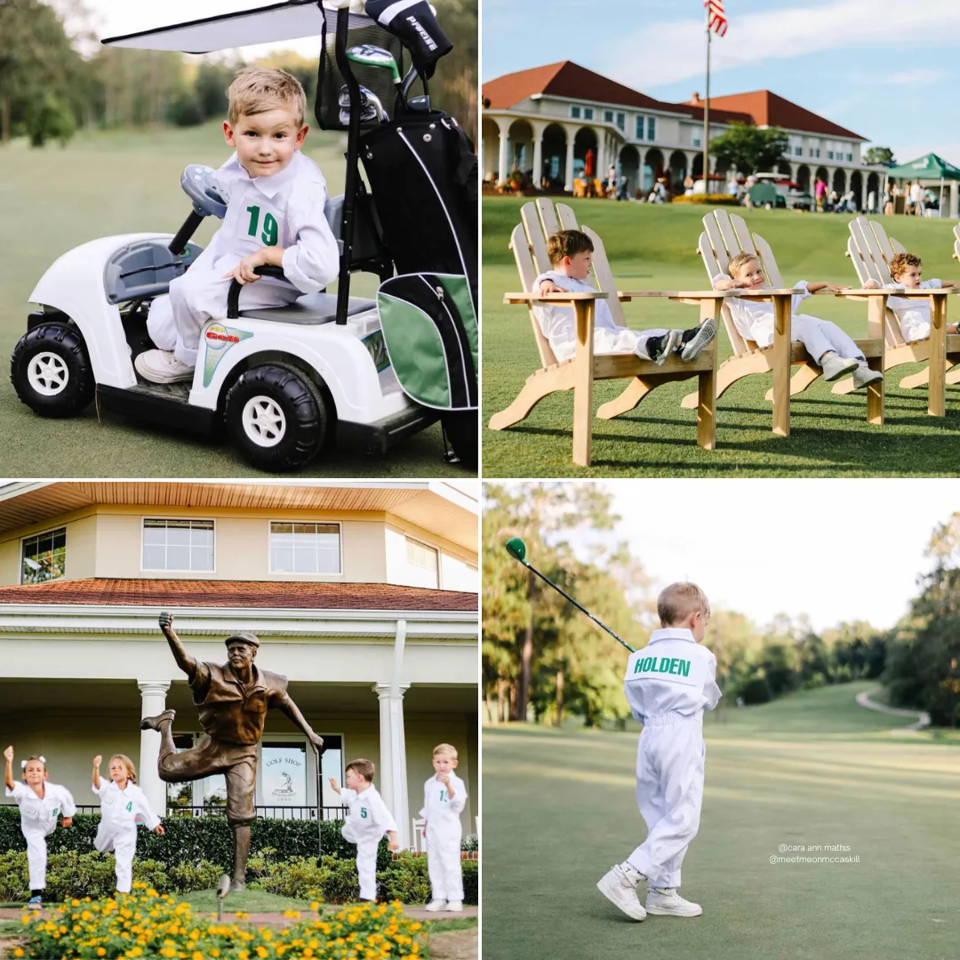 Kids Custom Caddie Uniform With Name and Number