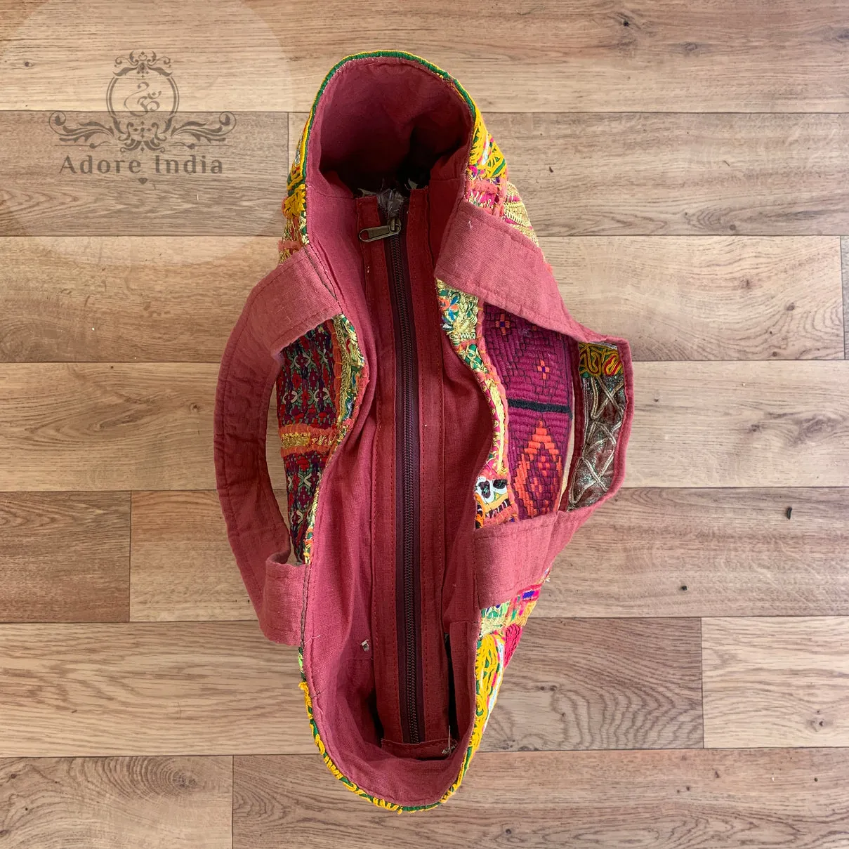 Large Indian Handmade Bohemian Vintage Banjara Tribal Hippy Shoulder Bag-1