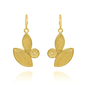 SEEDEL GOLD MEDIUM EARRINGS FILIGREE