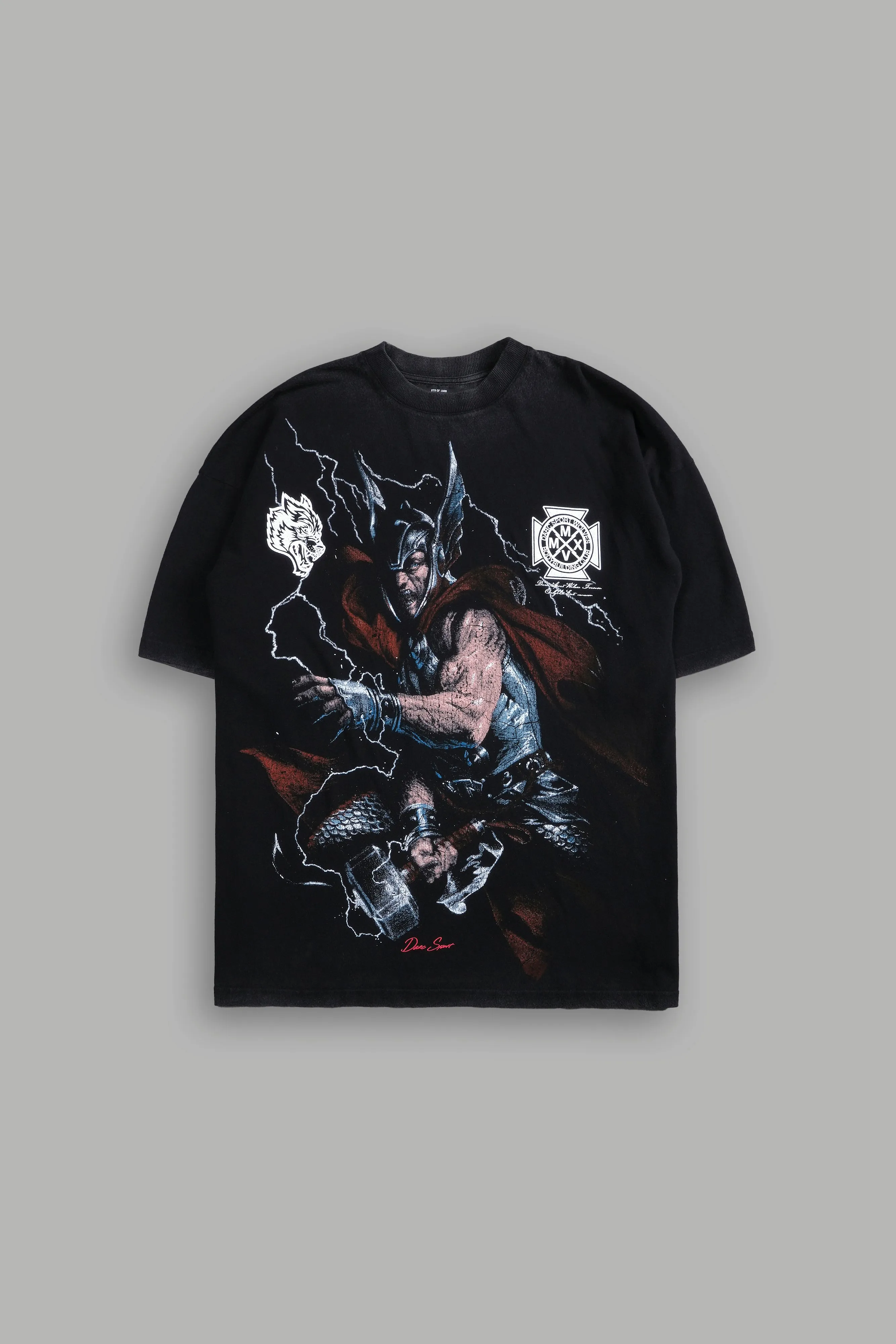 Son Of Odin "Premium" Oversized Tee in Black