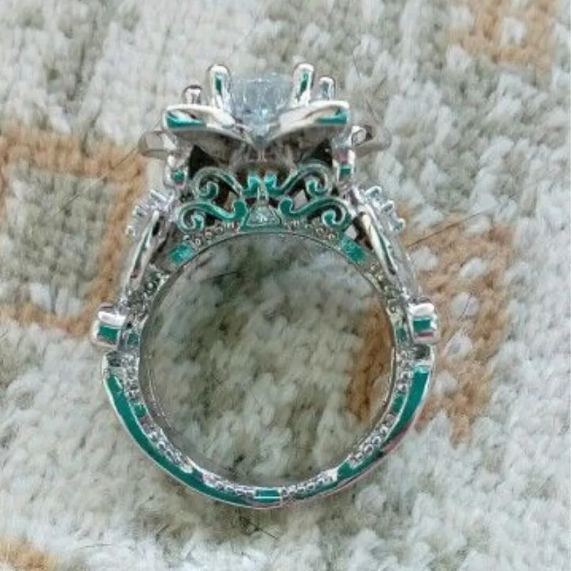 Spring Flower AAA Zircon Ring